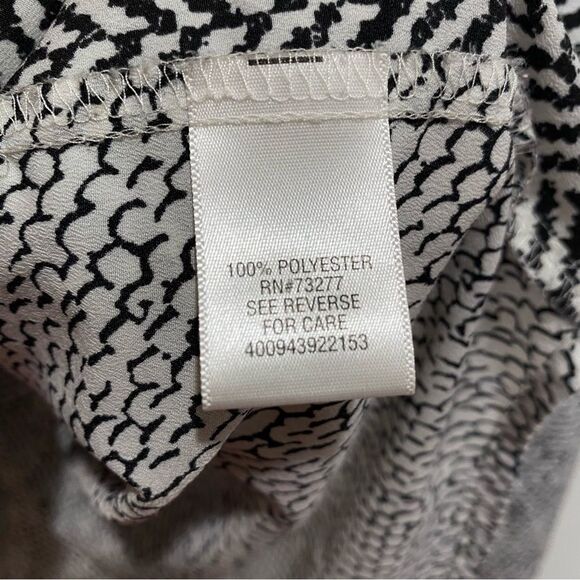 Apt 9 Chevron Animal Print Button Down Blouse Sz 1X - Picture 5 of 7